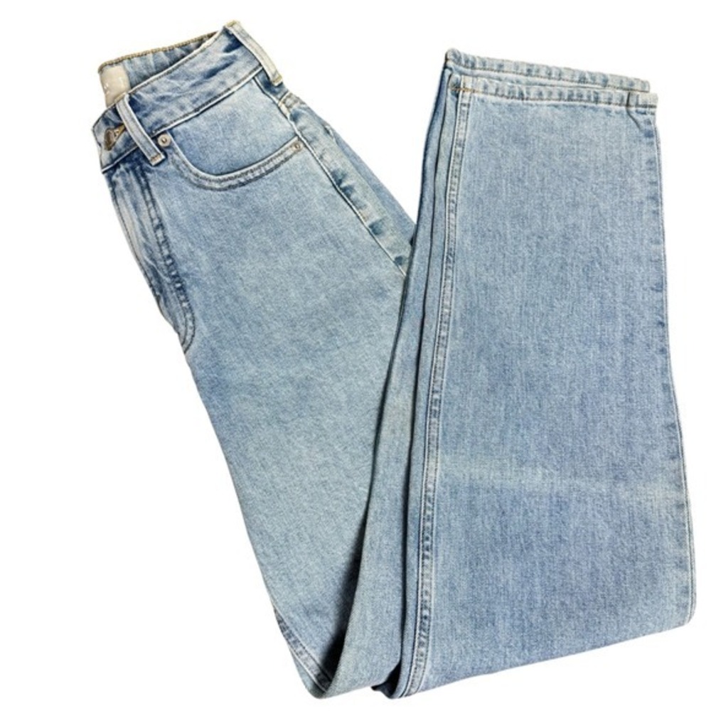 Everlane The Curvy Way High Jean Light Wash Organic Cotton Denim 23 Long - Picture 4 of 6